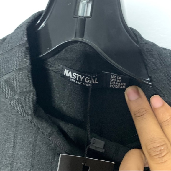 Nasty-gal ribbed black bodysuit | Size US … - Picture 4 of 10